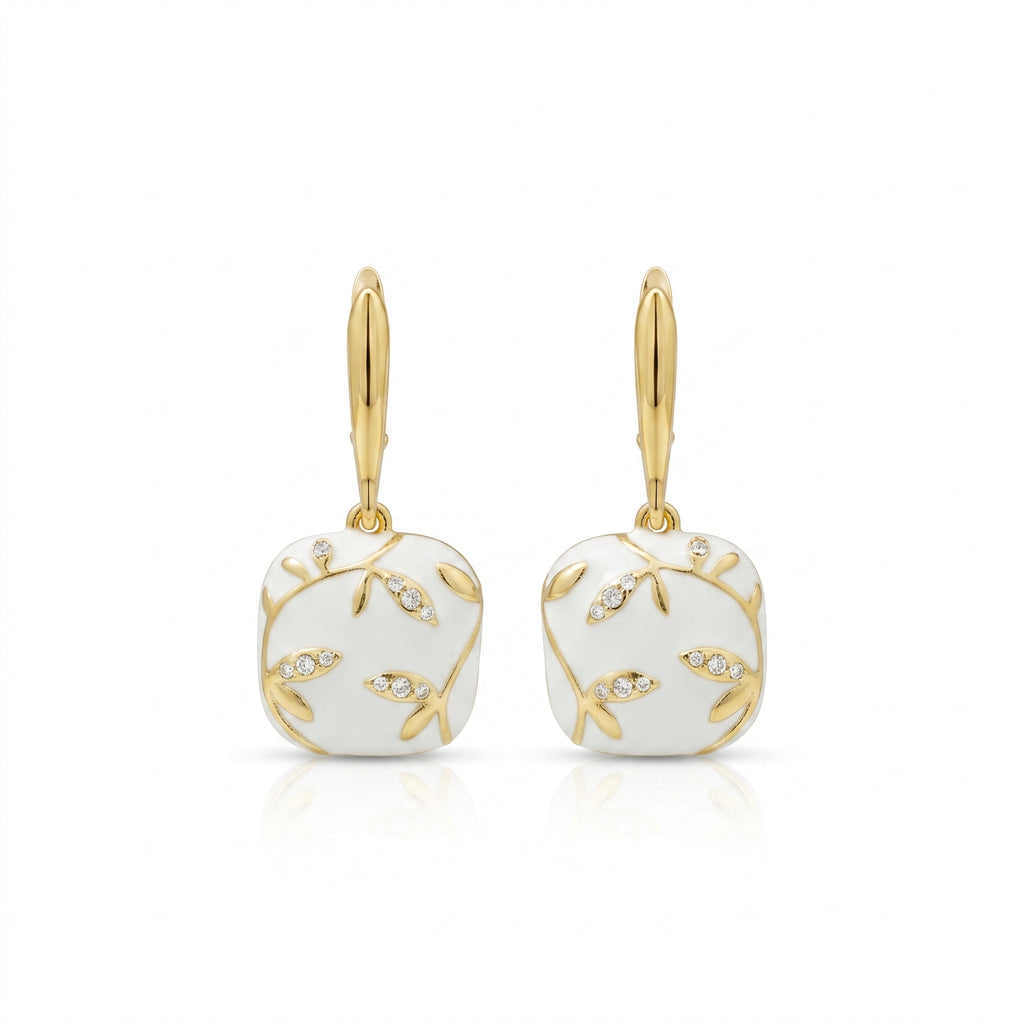Elegant Gold Leaf Earrings for Women