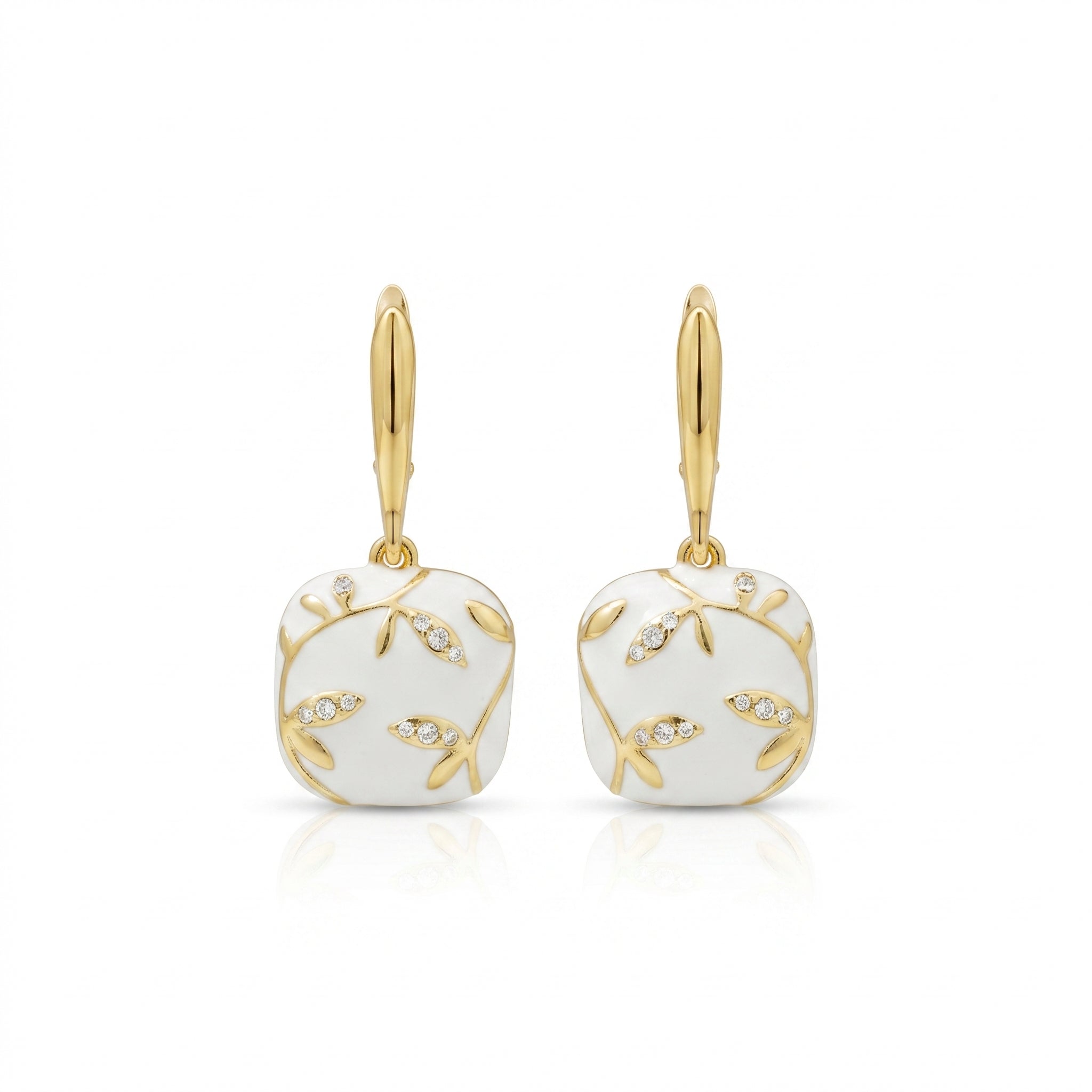 Elegant Gold Leaf Earrings for Women
