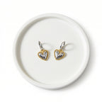 Heart Shaped Romance Gold Earrings