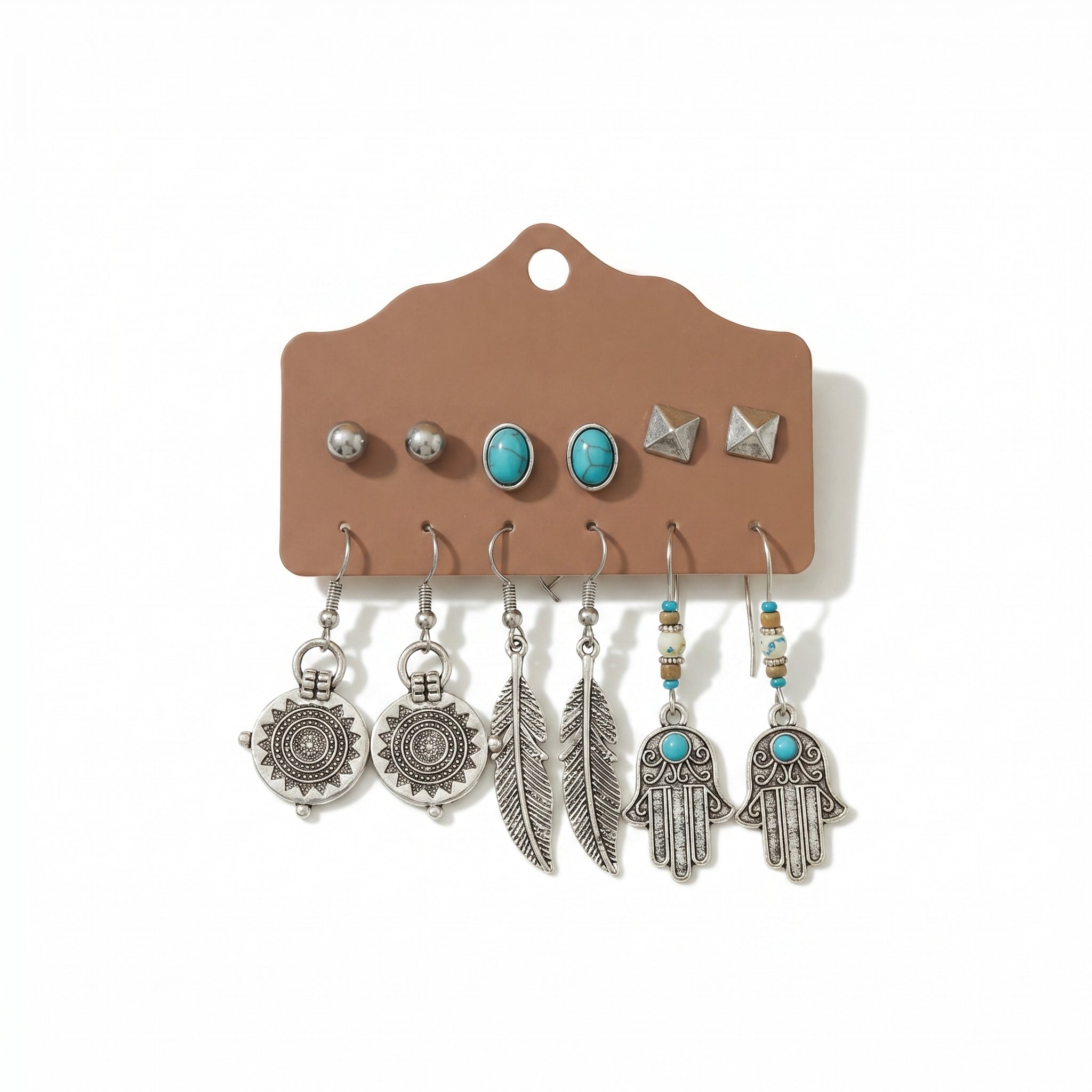 MysticMetal – Bold Silver Earring Set