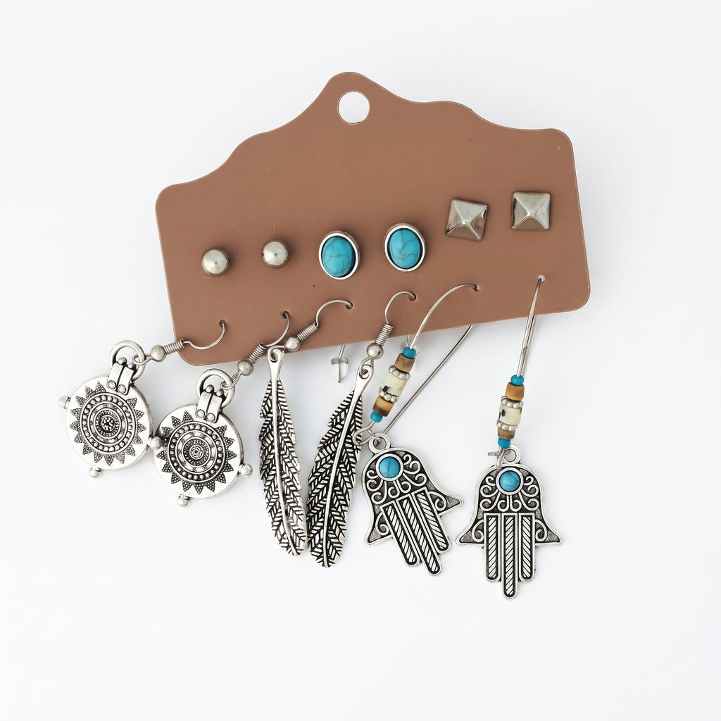 MysticMetal – Bold Silver Earring Set