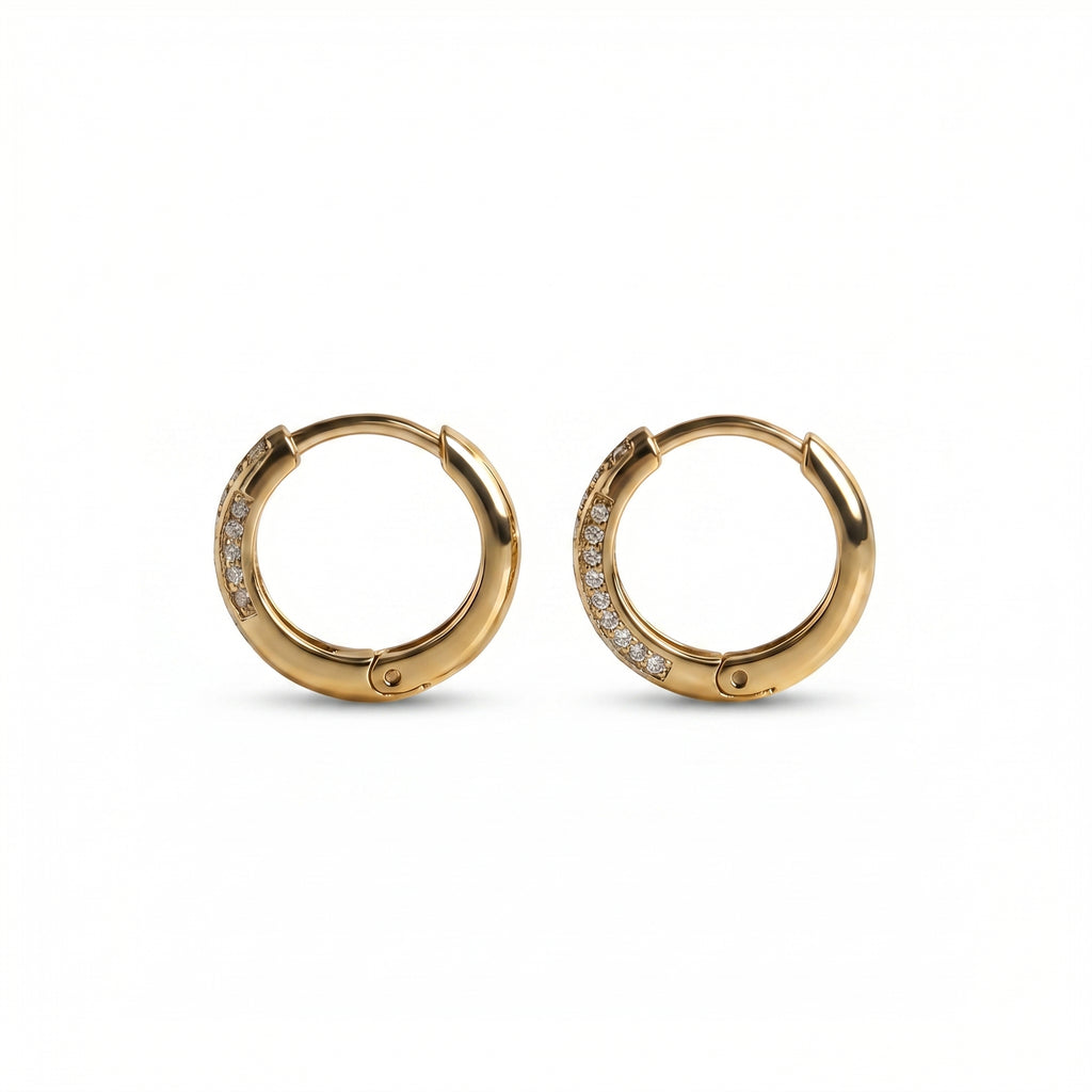 Gold Helix Studs