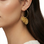 Studio One Love Circular Hoops - Gold
