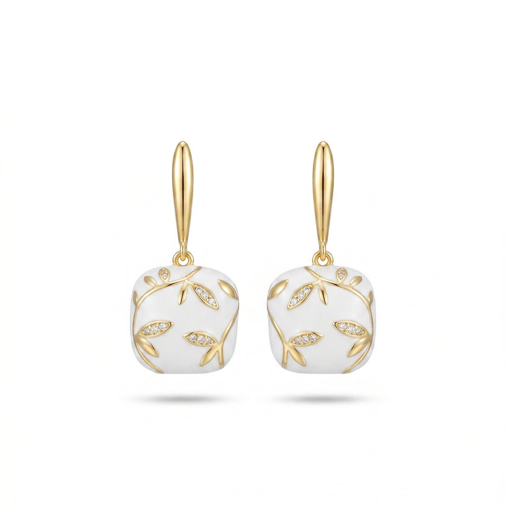 Elegant Gold Leaf Earrings for Women