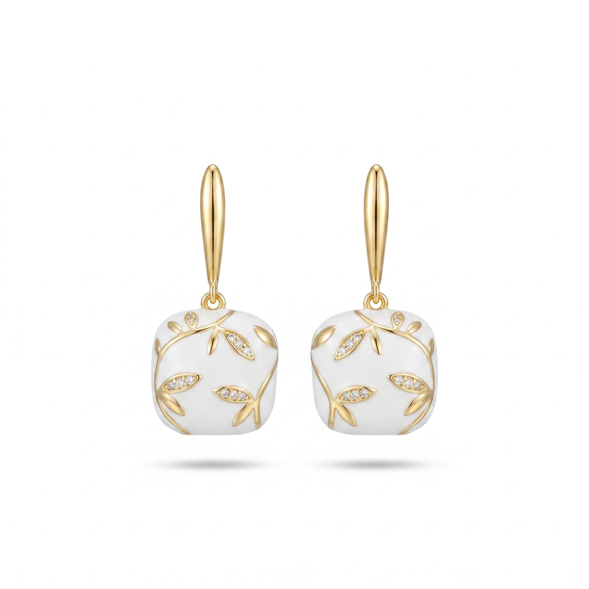 Elegant Gold Leaf Earrings for Women