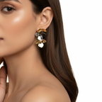 Cascading Leaves Statement Earrings
