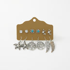 BohoCharm Trio – Ethnic Oxidised Earrings Pack