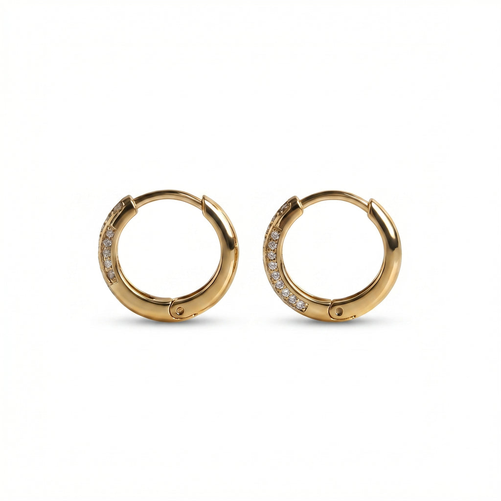 Gold Helix Studs