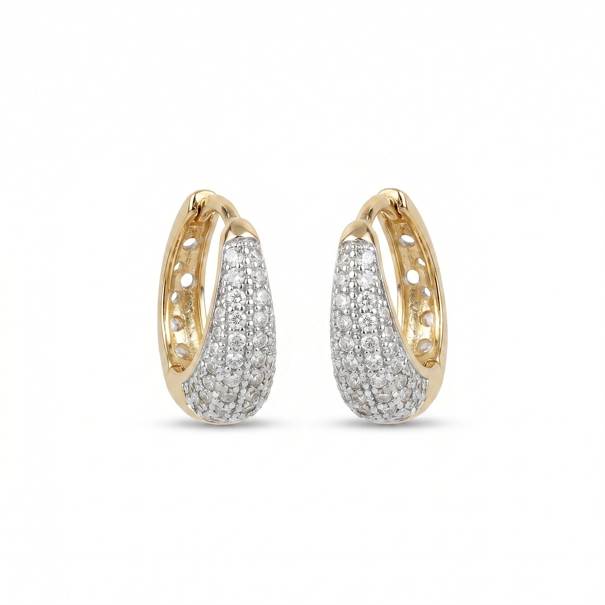 Silver Ring Shine Earrings