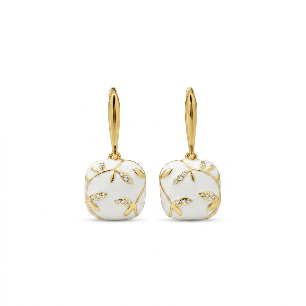 Elegant Gold Leaf Earrings for Women