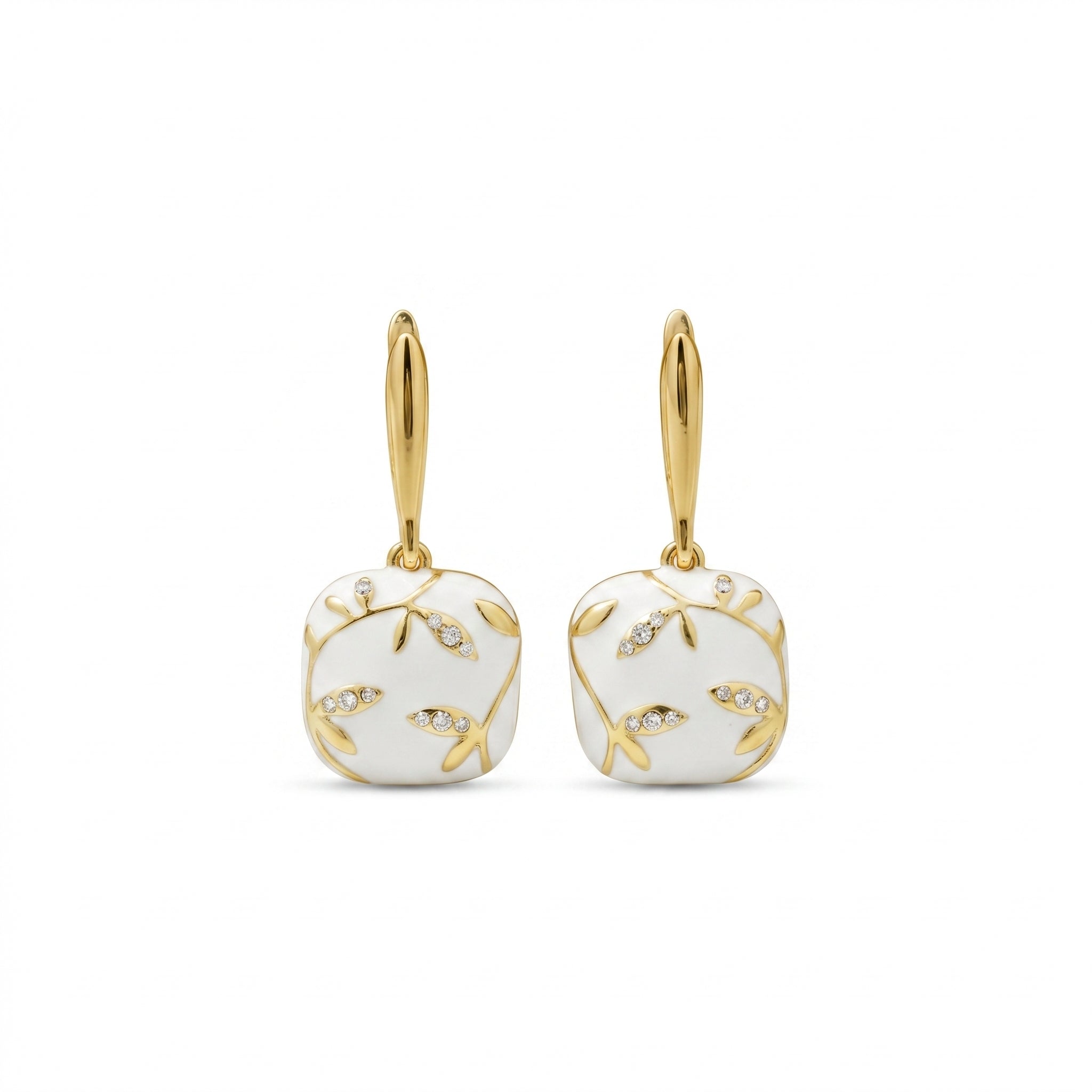 Elegant Gold Leaf Earrings for Women