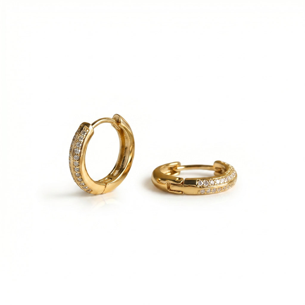 Gold Helix Studs