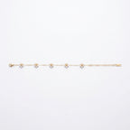 Pearl Daisy Chain Bracelet – Gold-Tone Floral Fashion Jewellery