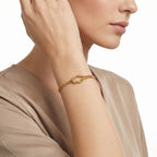 Gold Snake Chain Knot Bracelet – Minimalist Fashion Jewellery