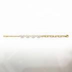 Pearl & Paperclip Chain Half Bracelet – Modern Fashion Jewellery