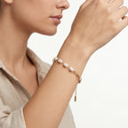 Pearl & Paperclip Chain Half Bracelet – Modern Fashion Jewellery