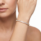 Emerald Cut Full Tennis Bracelet – Luxury CZ Fashion Bracelet