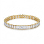 Emerald Cut Full Tennis Bracelet – Luxury CZ Fashion Bracelet