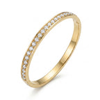 Crystal Pavé Gold Bangle – Slim CZ Fashion Cuff Bracelet