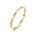 Geometric Square CZ Bangle – Gold Minimalist Fashion Bracelet