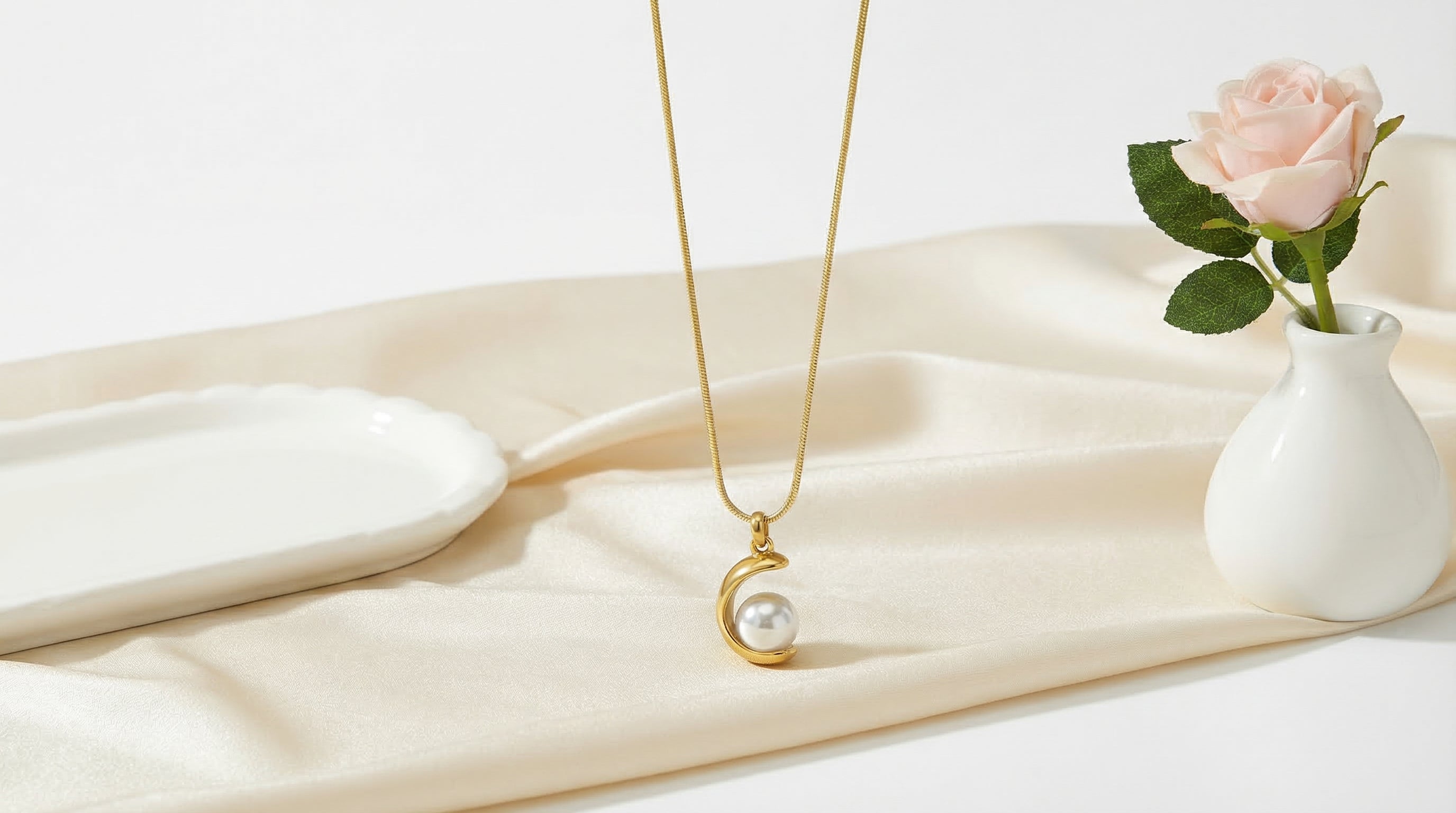 LunarLuxe Pearl Necklace