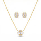 BloomCharm Pendant With Earring Set