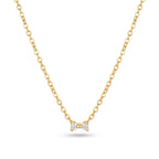 CZ Bow Pendant Necklace – Dainty Gold Fashion Jewellery