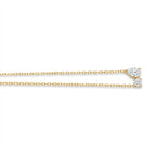Pear & Round CZ Duo Double Chain Necklace – Dainty Gold Fashion Jewellery