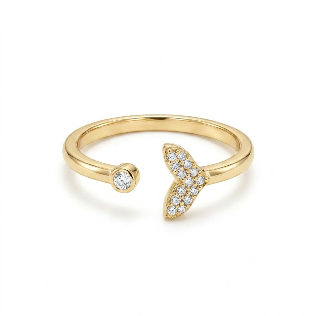 Golden Crystal Ring
