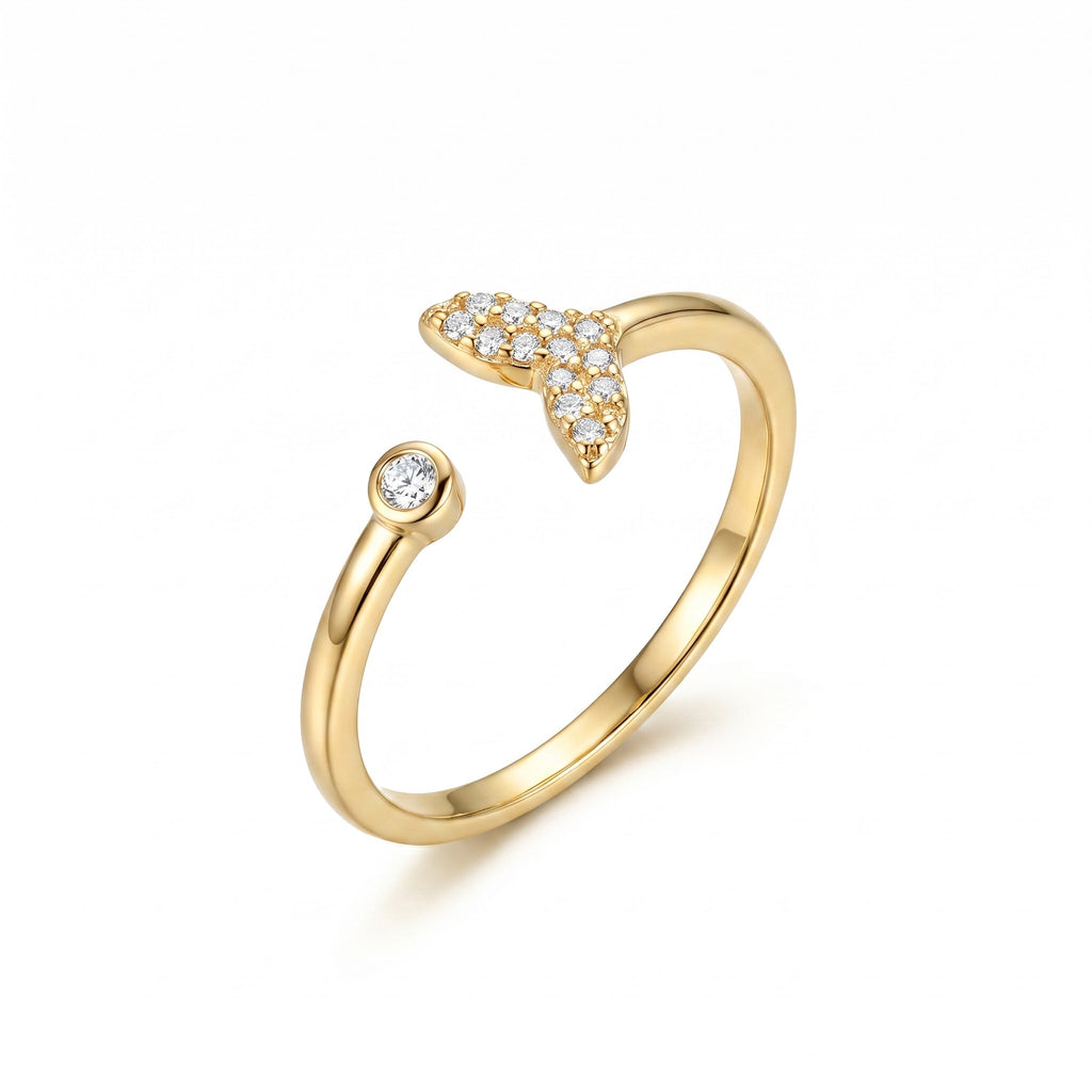 Golden Crystal Ring
