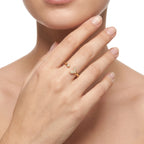 Golden Crystal Ring